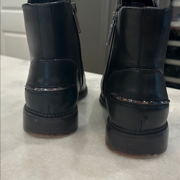 Franco Sarto Sleek Black Ankle Booties - Picture 2 of 6